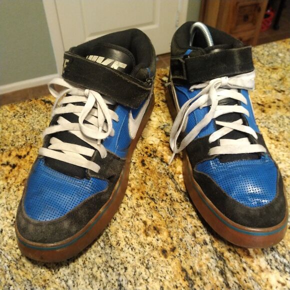 Rare Vintage 2012 NIKE Air Twilight Mid Men\'s Skater Blue Black US 12.5 main image 4